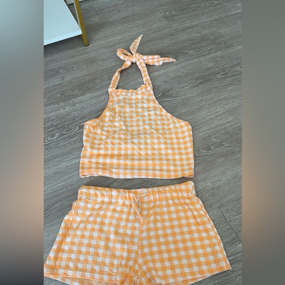 Orange gingham bundle